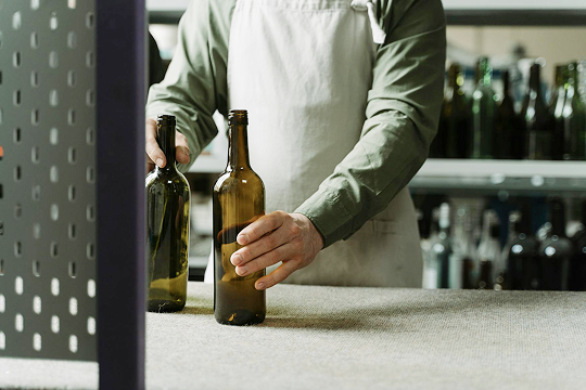 Bouteille verre consigne Reprise de bouteilles en verre consignées